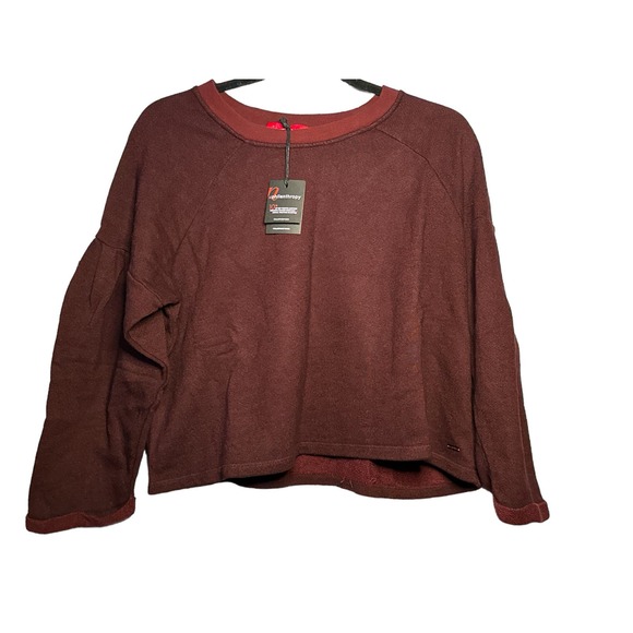 n:philanthropy‎ Ina Sweatshirt Women’s Cropped Balloon Sleeve (S) NWT - Picture 1 of 5